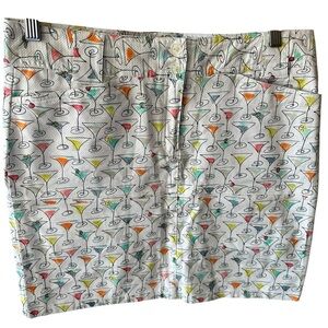 Weekend Traffic Martini Skirt‎ Size 10 Pockets Lightweight Cotton Blend